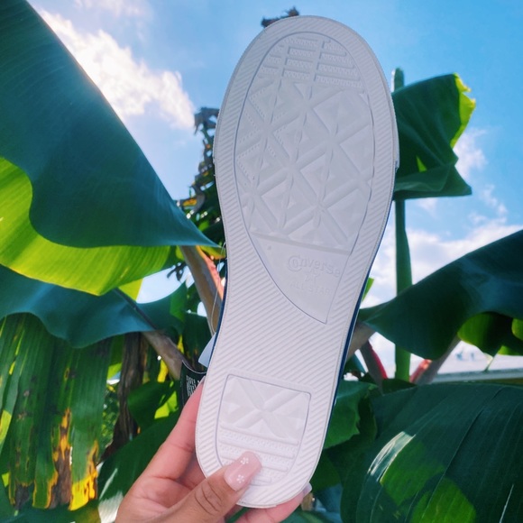 Converse One Star Slip On Platform Sandals Navy - Picture 6 of 6